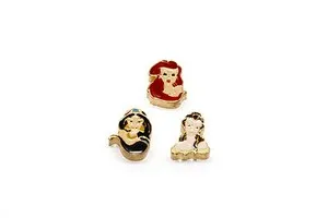 Authentic Celestial Princess Trio Talisman - Enchanted Gold-Plated Charms of Sovereignty and Grace