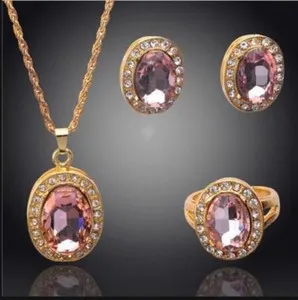 Authentic Celestial Trinity Prosperity Set - Sacred Geometry Gold-Plated Crystal Amulets