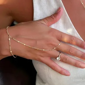 Authentic Celestial Trinity Hand Chain Set - Auric Radiance and Infinite Harmony