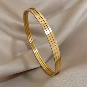 Authentic Triumvirate of Light - 18K Gold Plated Sacred Geometry Bangle Set