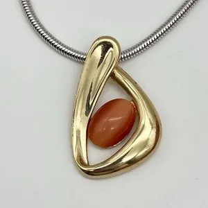 Authentic Sacred Ocean Heart - Coral Manifestation Pendant and Etheric Silver Chain