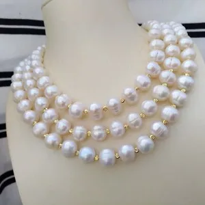 Authentic South Sea Pearl Necklace - 14k Gold Plated - Sacred Adornment for the Divine