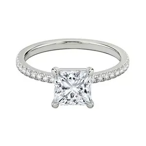 Authentic The Celestial Princess: Radiant Moissanite Solitaire of Eternal Vows