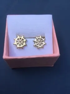 Authentic Golden Navigator Studs: Talismans of Destiny