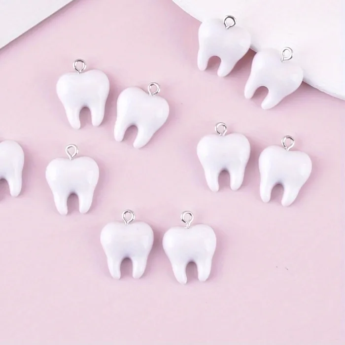 Authentic Mystic Molar Resonators - Set of Ten Whimsical Tooth Talismans for Alchemy and Adornment