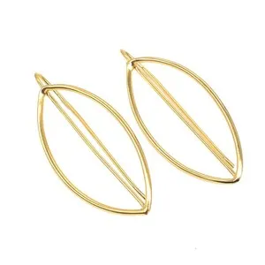 Authentic Lot Of 4 Pair Leaf Design Earrings Gold Plated Boho Chic Jewelry u745