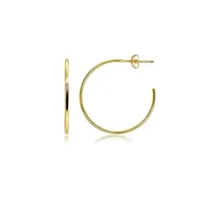 Authentic Celestial Orbits: Gold-Plated Sacred Circle Hoops