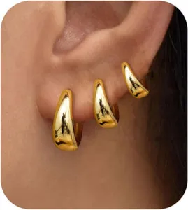 Authentic Celestial Embrace Hoop Earrings - Abundant Aura Gold Plated Gems