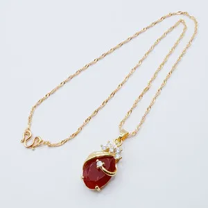 Authentic The Crimson Heart of Solar Radiance: 24K Gold-Plated Talisman