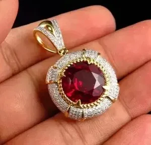 Authentic The Crimson Heart: A Radiant Ruby Halo of Eternal Vitality