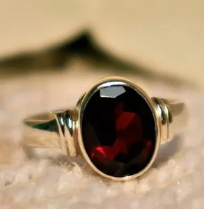 Authentic The Crimson Flame Talisman Ring in Radiant 14K Gold Plate