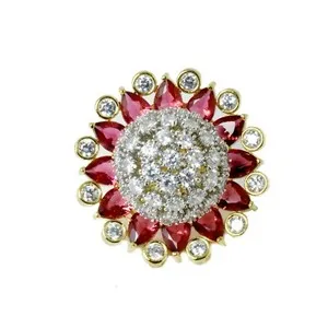 Authentic The Ruby's Embrace: A Cocktail Ring of Passion and Protection