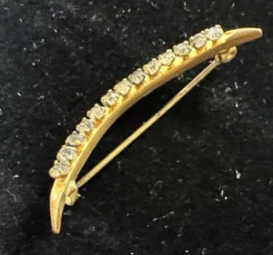 Authentic Lunar Goddess Emblem: Antique Crescent Moon Brooch