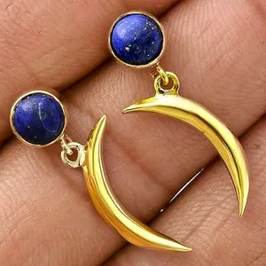 Authentic Celestial Crescent Luminary Talisman Earrings