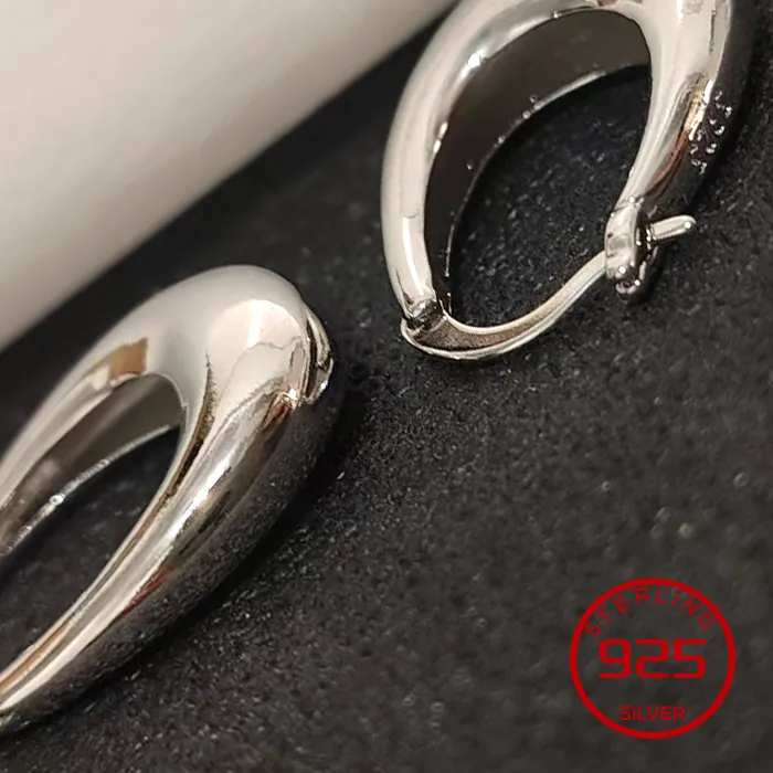 Authentic Lunar Radiance Crescent Moon Amulet Hoops - Celestial Intuition Sterling Silver Talismans