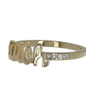 Authentic Nordstrom Covet 14K Gold Plated “wish” Ring Sz 6 NWT