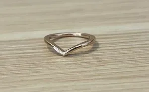 Authentic Pandora Shining Wish Ring Rose Gold Plated Size 3.5