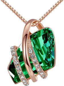 Authentic The Alchemist Dream Wish Stone - 18K Rose Gold Plated Destiny Crystal Pendant