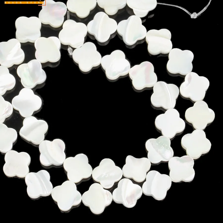 Authentic 6/8mm Natural Shell Beads White Horseshoe Luo Flower Beads For Jewelry Making Diy Necklace Accessories Loose Beads 15inch