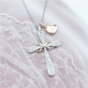 Authentic Celestial Cross & Infinity Heart Mystic Necklace