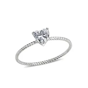 Authentic Heart of Devotion: Twisted Love Symbol Ring