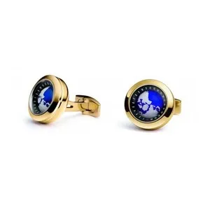 Authentic Sacred Worldly Protection: 1968 Globe & Gold-Plated Cufflinks