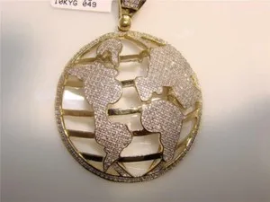 Authentic The Celestial Orbit: 14K Gold-Plated Globe Talisman