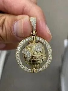 Authentic Navigating Destiny's Course: A 14K Golden Compass for the Modern Explorer