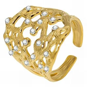 Authentic Gold Rush Rings #88626-0 18K Gold Plated Finger Ring
