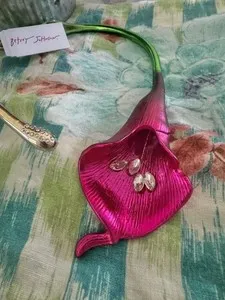 Authentic Unlock the Rose Petal Radiance: Pink Crystal Collar Necklace of Protection and Love