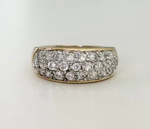 Authentic Celestial Radiance Pave Dome Ring - Amulet of Luminous Manifestation