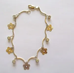 Authentic Blossom of Light 18K Gold Plated Floral Anklet - Sacred Path of Grace Talisman