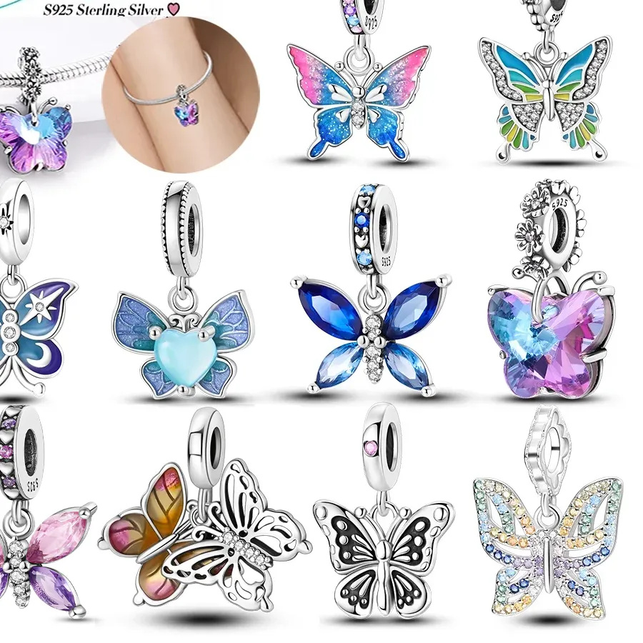 Authentic Wings of Transformation: Butterfly Charm Pendant