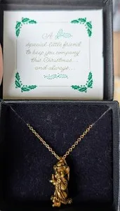 Authentic Littlest Guardian: 24k Gold Plated Pendant of Whimsical Protection