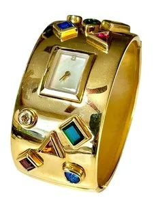 Authentic Unlocking Timeless Elegance: Golden Harmony Cuff Bracelet
