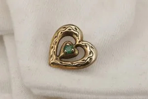 Authentic The Emerald Heart's Mystical Embrace - A Sterling Silver Talisman of Love and Vitality