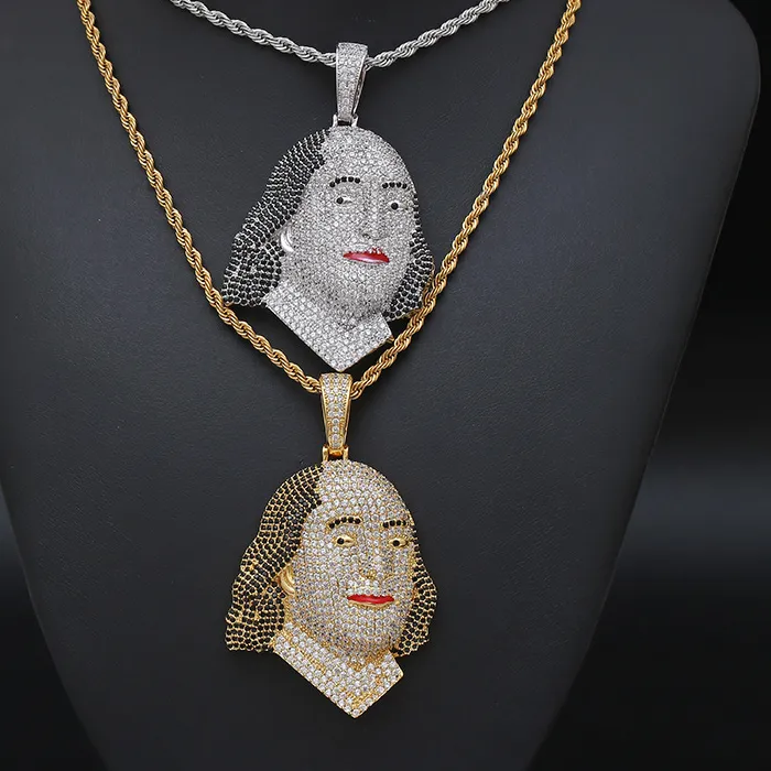 Authentic The Sovereign Sage: Iced Out Benjamin Franklin Talisman