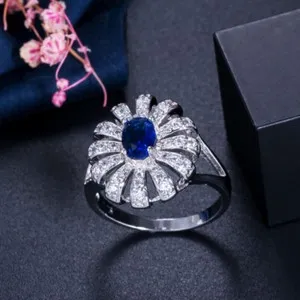 Authentic Empowered Radiance - Yellow Daisy Flower of Abundance Ring