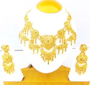 Authentic The Gilded Horizon Bridal Choker and Earring Ensemble