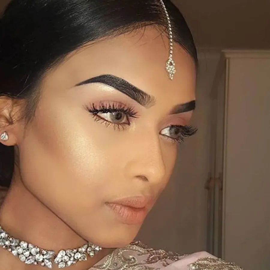 Authentic Sacred Crown of the Bride - Geometric Rhinestone Forehead Chain