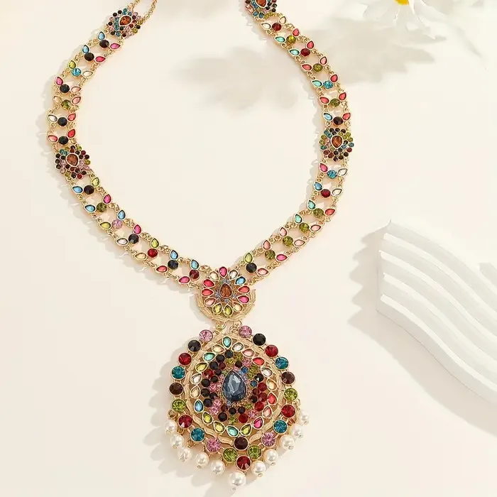 Authentic The Celestial Cascade: Radiant Rhinestone Tassel Talisman