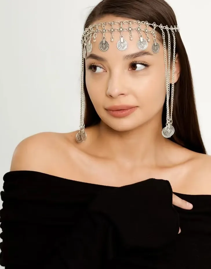 Authentic Celestial Crown: The Moon's Embrace for the Bohemian Soul
