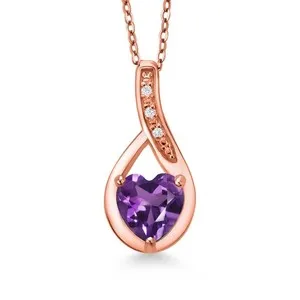 Authentic Aura of the Cosmos: Sacred Birthstone & Diamond Talisman in 18K Rose Gold