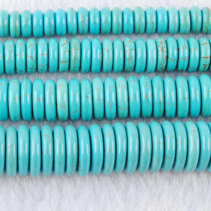 Authentic Sacred Turquoise Rondelle: Portal to Spiritual Balance