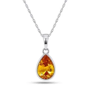 Authentic Tears of the Ancients: Baltic Amber Teardrop Pendant Necklace