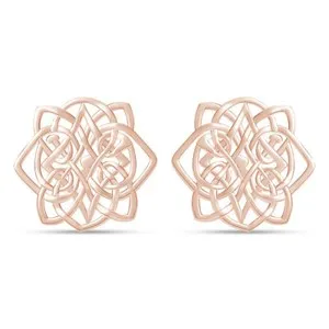 Authentic Ethereal Lotus Celtic Knot Auric Studs