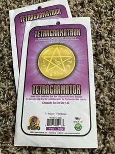 Authentic The Sacred Name: Tetragrammaton 14k Gold Plated Protection Talisman
