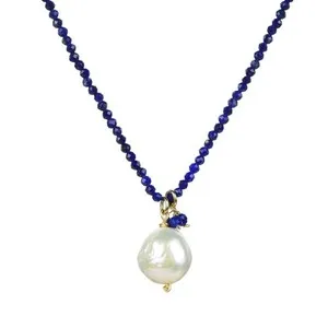 Authentic The Celestial Meridian: Lapis Lazuli and Pearl Sacred Strand