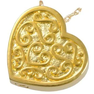 Authentic Heart of the Ancients: Protective Ash Holder Pendant