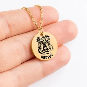 Authentic The Loyal Guardian: Personalized English Bulldog Gold-Plated Talisman